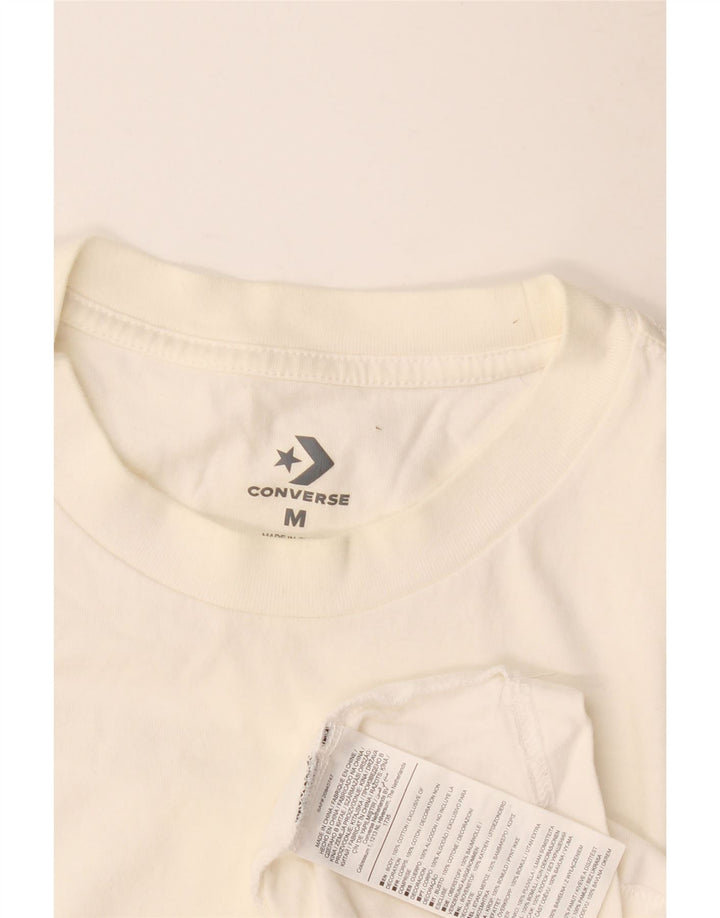 Мужские кроссовки Converse с рисунком, длинный рукав, средний белый хлопок, хлопок