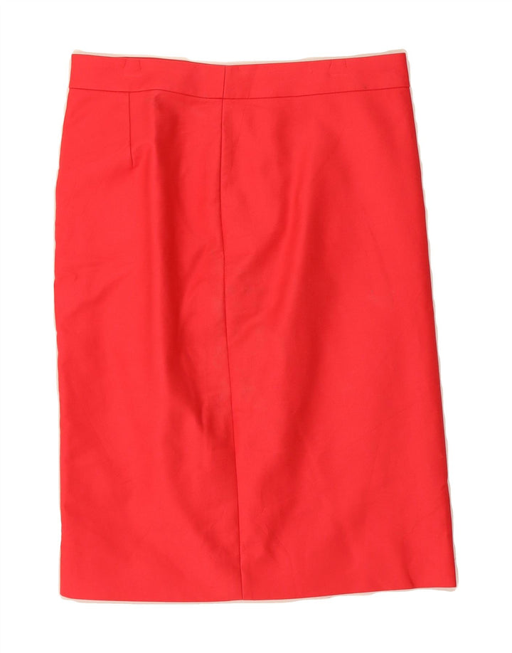J. CREW Womens Pencil Skirt US 4 Small W30  Red Cotton Vintage J. Crew and Second-Hand J. Crew from Messina Hembry 
