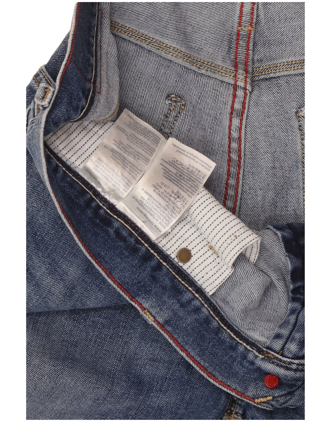 TOMMY HILFIGER Мужские узкие джинсы Bleecker W33 L34, синий хлопок