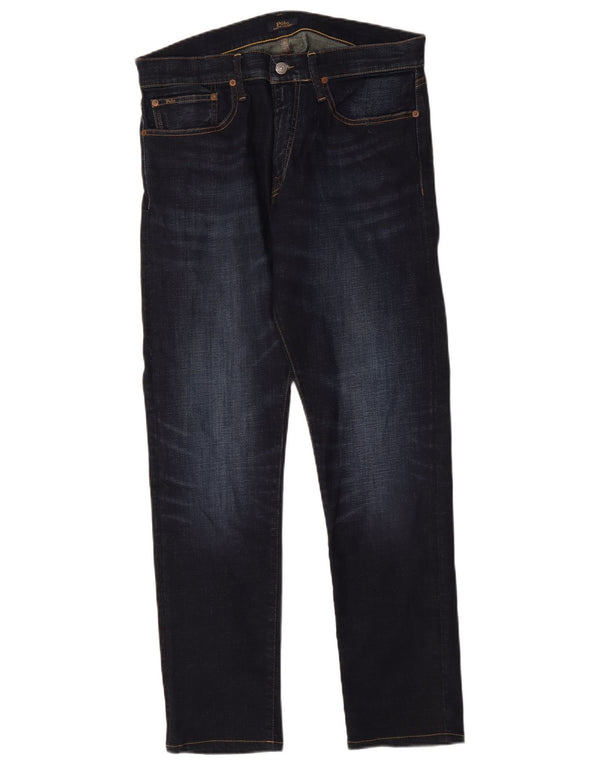 Мужские узкие джинсы Polo Ralph Lauren W33 L31 темно-синие, хлопок