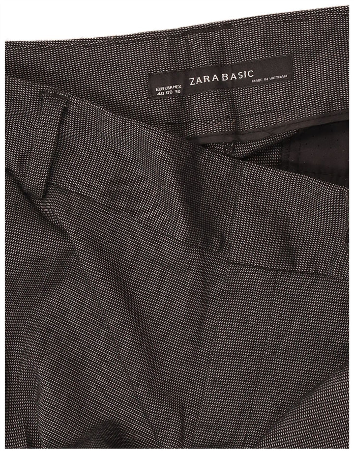 Женские брюки чинос Zara Bootcut EU 40 Medium W30 L32 Серые в пятнах