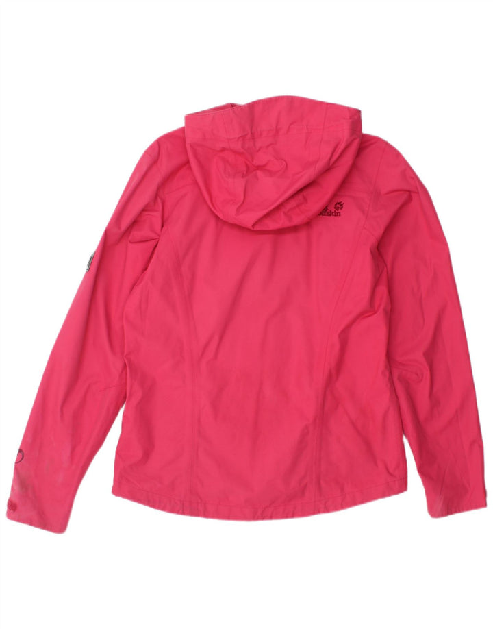 Женская дождевик с капюшоном JACK WOLFSKIN UK 10, маленький розовый, полиамид