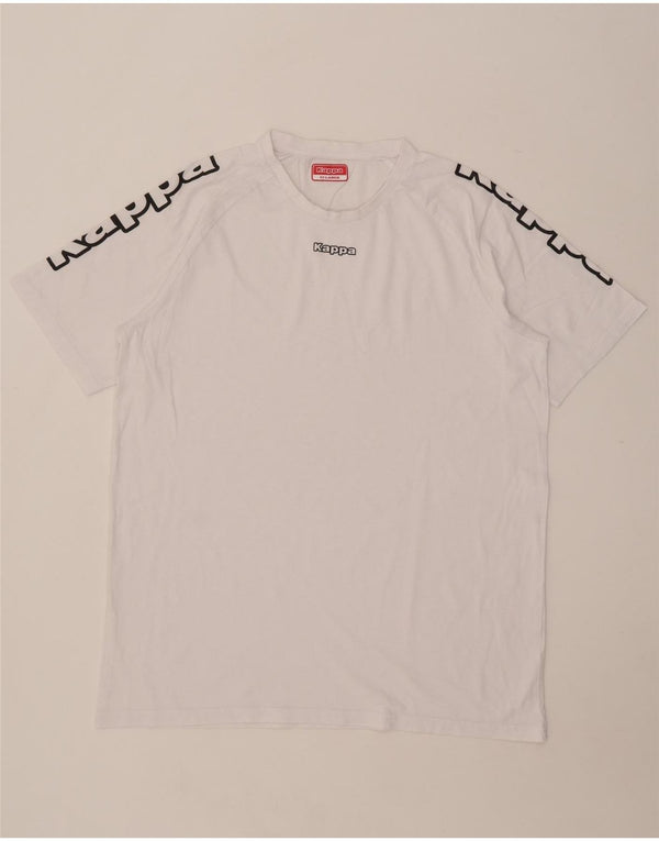Kappa Mens Graphic T-Shirt Top 2XL White