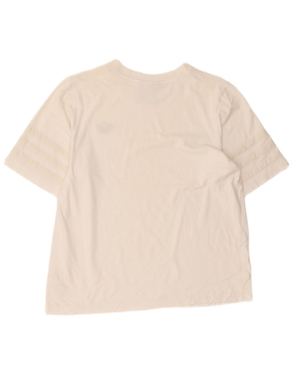 Adidas Mens T-Shirt Top Large White Cotton