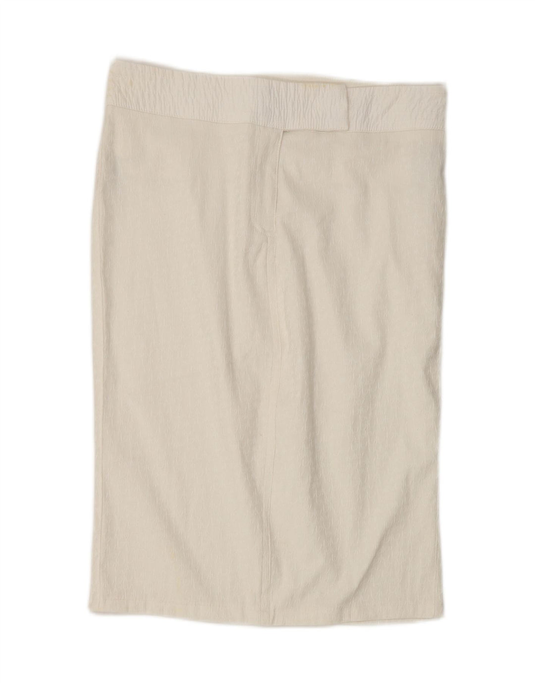 BYBLOS Womens Straight Skirt IT 46 XL W32 Off White Polyester Vintage Byblos and Second-Hand Byblos from Messina Hembry 