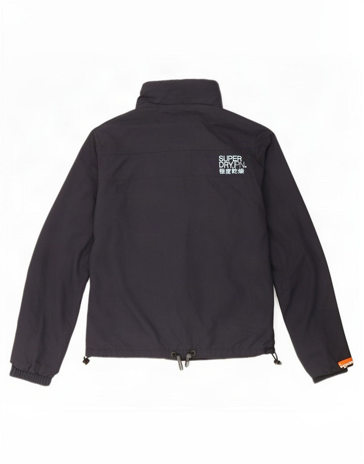 Женская дождевик Superdry UK 14, большой темно-синий, нейлон