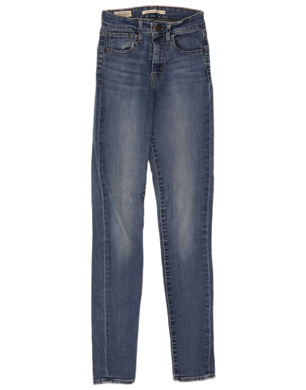 Женские джинсы скинни Levi's 721 с высокой посадкой W24 L29, синие, хлопок