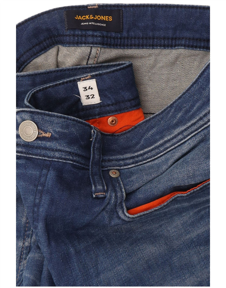 Мужские прямые джинсы Jack & Jones Tim Slim W34 L32 синие
