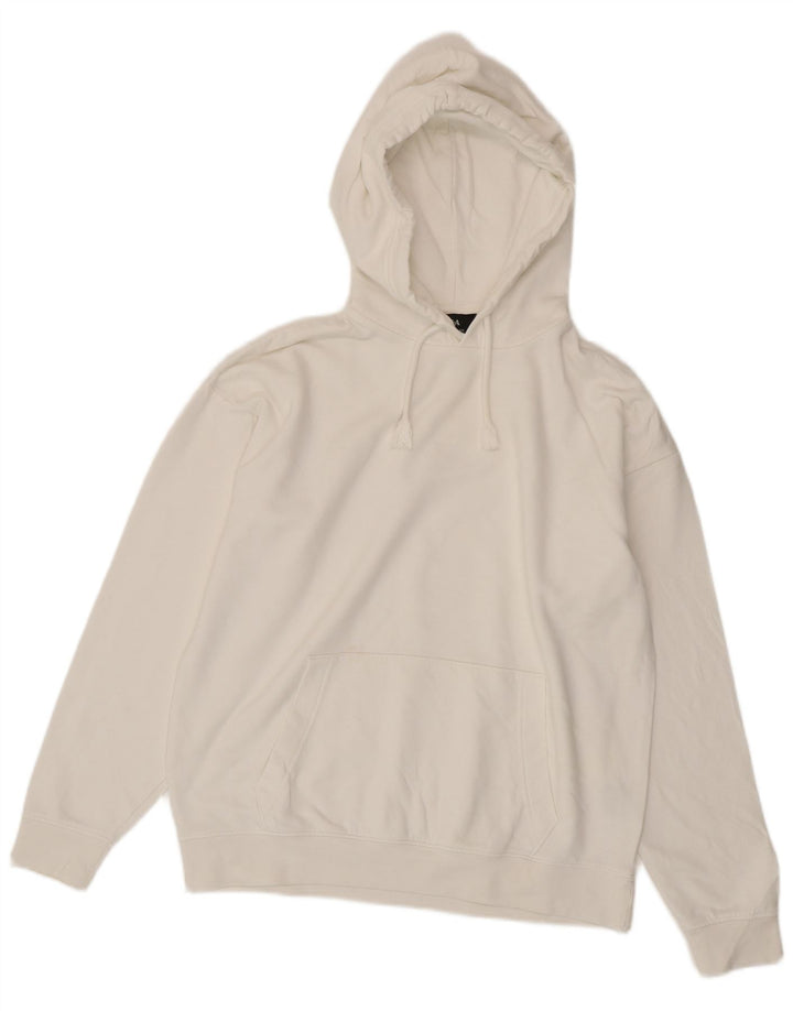 Мужской джемпер свободного кроя C&A с капюшоном, маленький белый, хлопковый