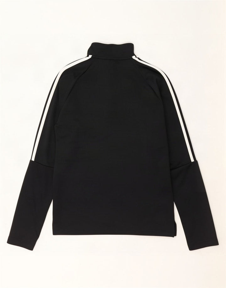 Мужской пуловер с воротником на молнии Adidas Aeroready, спортивный костюм Top XS, черный полиэстер