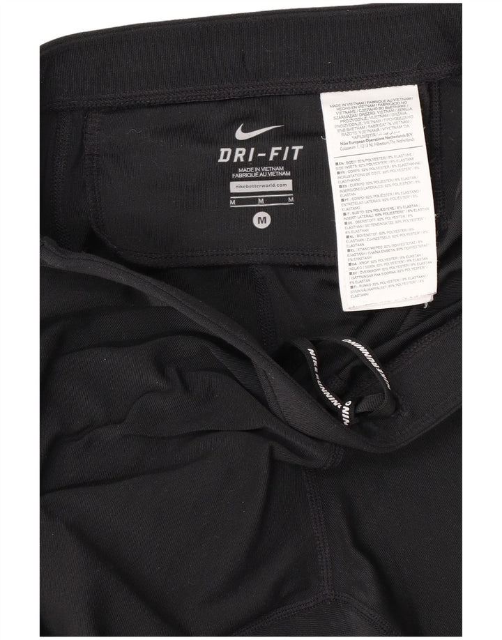 Женские спортивные брюки Nike Dri Fit UK 12, средний черный полиэстер