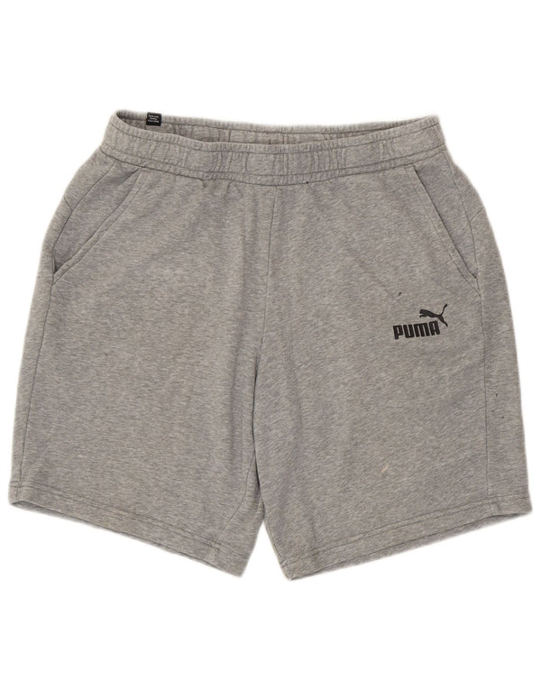 Мужские спортивные шорты Puma, большие серые хлопковые крапинки