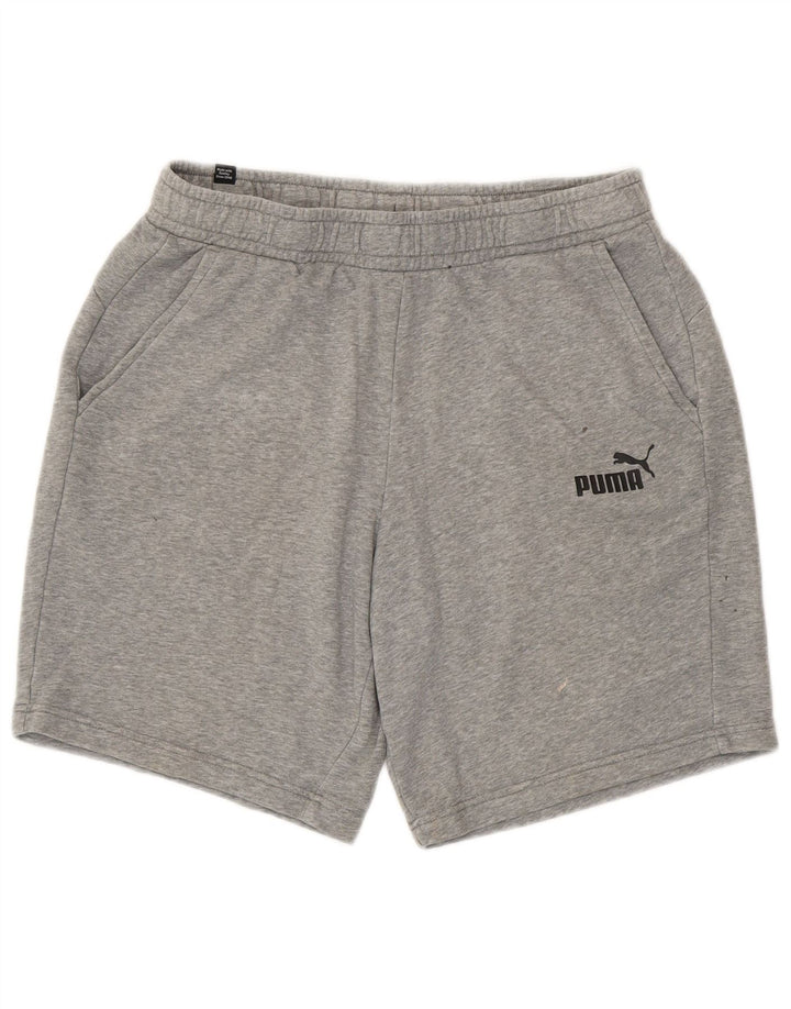 Мужские спортивные шорты Puma, большие серые хлопковые крапинки