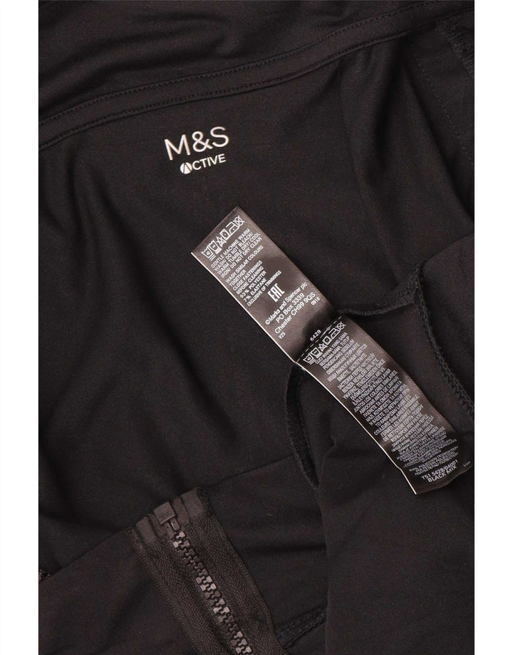 Женский спортивный костюм Marks & Spencer, верхняя куртка UK 18 XL, черный с цветными блоками