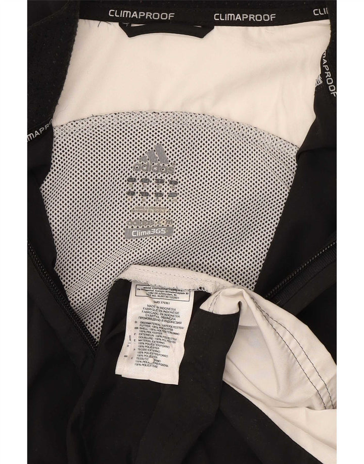 Мужская дождевик Adidas Clima 365 UK 42 XL, черный полиэстер с цветными блоками