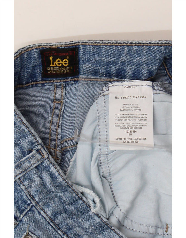 Женские джинсовые шорты Lee US 6 Medium W28 Синие, хлопок