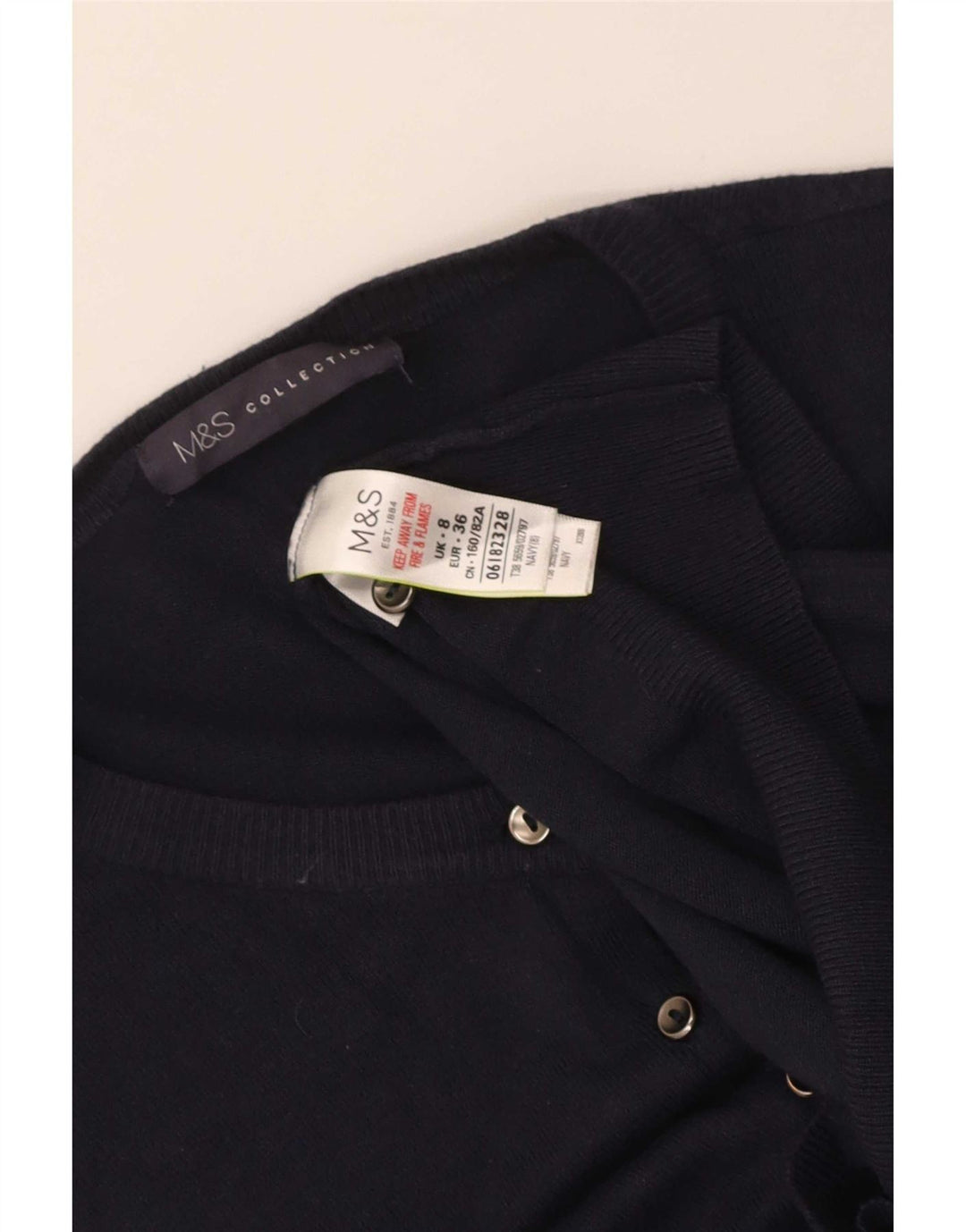 Женский кардиган Marks & Spencer UK 8, маленький темно-синий из вискозы