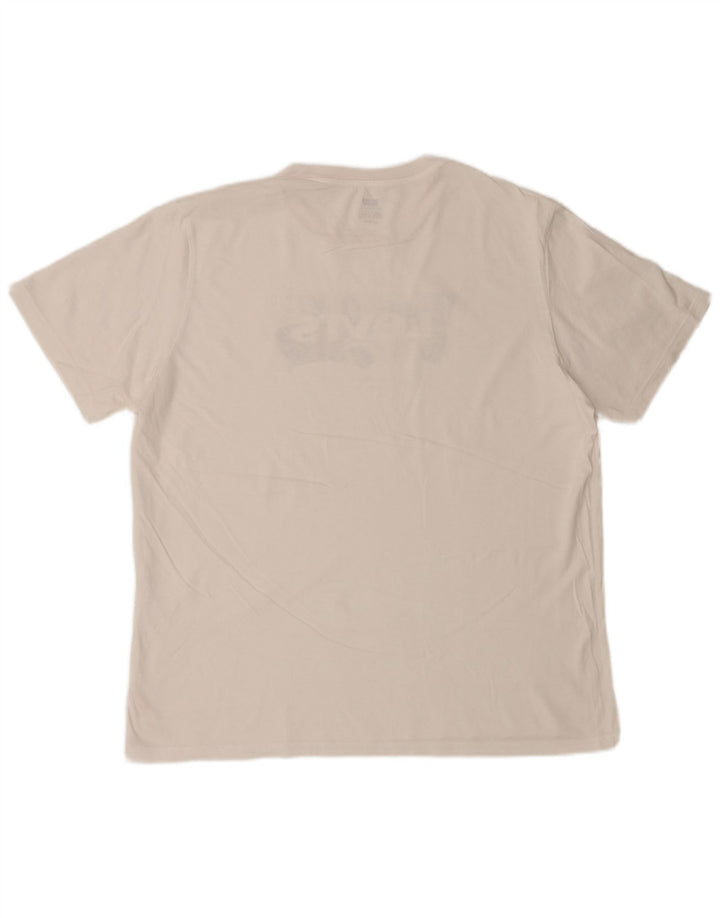 LEVI'S Womens Graphic T-Shirt Top UK 18 XL White
