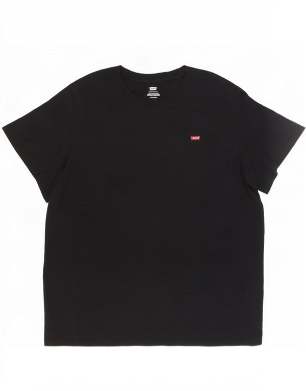 Женская футболка Levi's Top UK 22 3XL, черный хлопок