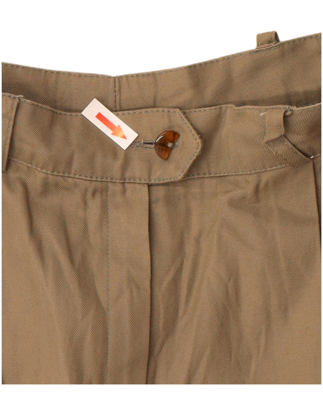 Женские шорты чинос VINTAGE с завязками IT 40, маленькие W24, бежевый хлопок