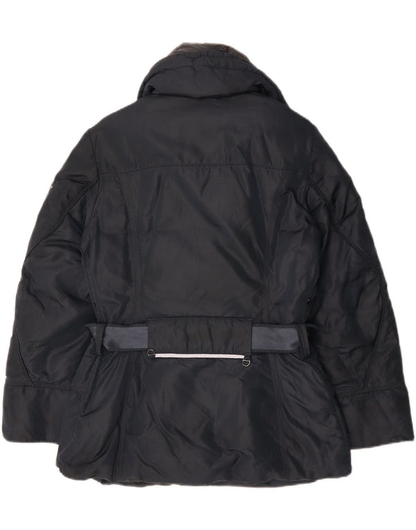 PEUTEREY Женская стеганая куртка UK 22 3XL Темно-синий полиэтилен