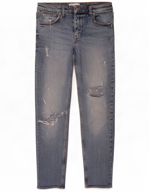 Zara Женские потертые узкие джинсы EU 40 Medium W30 L26 Синий