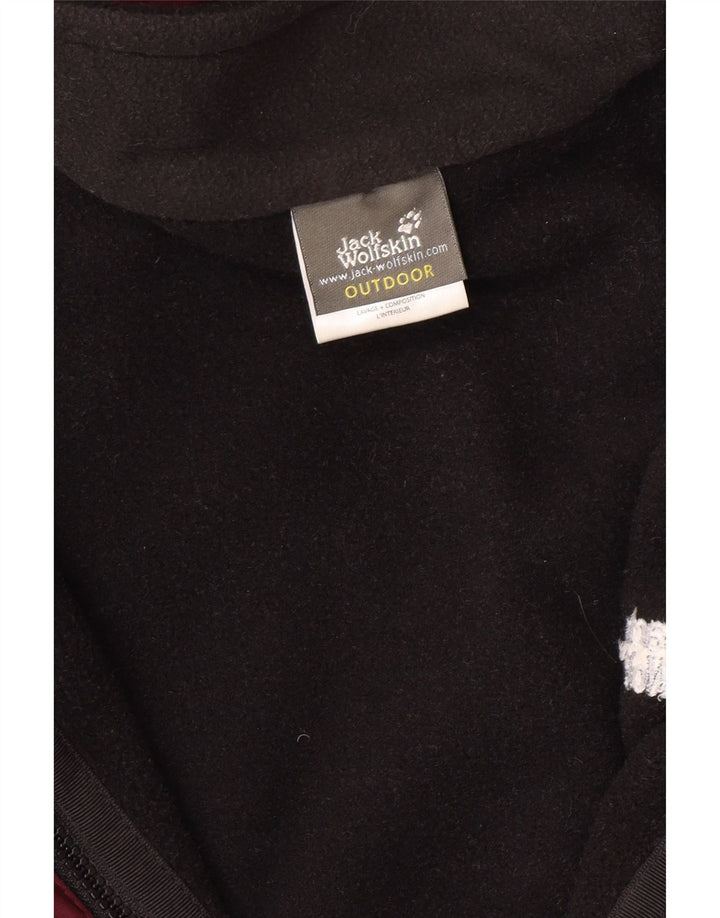 Женская дождевик с капюшоном JACK WOLFSKIN UK 16, большой красный цвет с цветными блоками