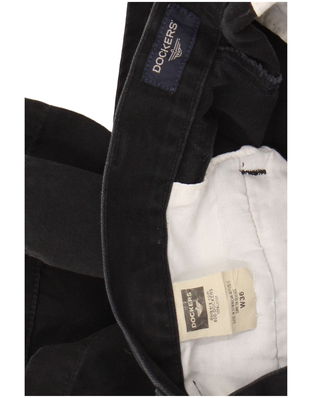 Мужские шорты чинос DOCKERS W36, большие черные, хлопковые