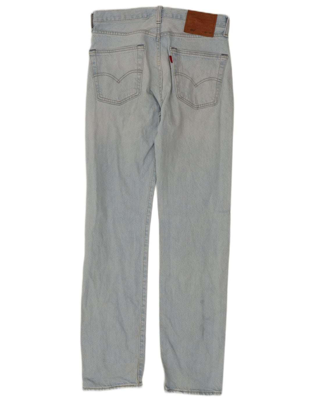 Мужские прямые джинсы LEVI'S 501 W28 L32 синие, хлопок