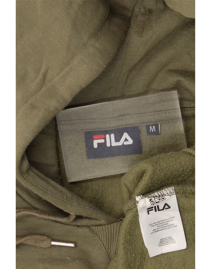 Женский джемпер с капюшоном Fila Oversized UK 14, средний хаки, полиэстер