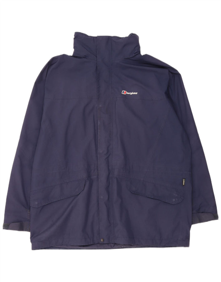 Berghaus Мужская дождевик с капюшоном UK 44 2XL Темно-синий полиэстер