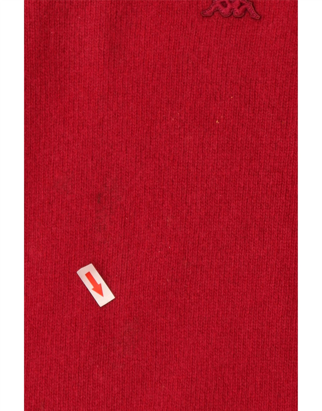 Мужской свитер Kappa с вырезом лодочкой, большой красный из овечьей шерсти