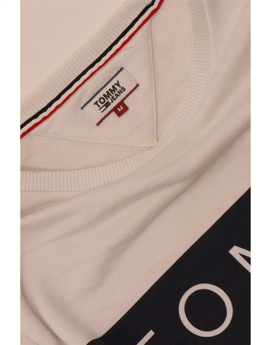 Женский свитер Tommy Hilfiger UK 14, средний белый с цветными блоками