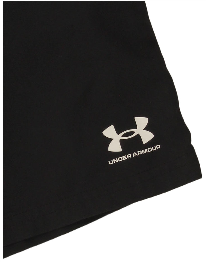 Спортивные шорты с рисунком Under Armour для мальчиков 7–8 лет, черные