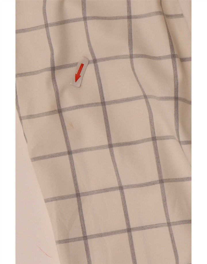 Мужские брюки-чиносы Zara EU 40 Medium W31 L33, белый полиэстер в клетку