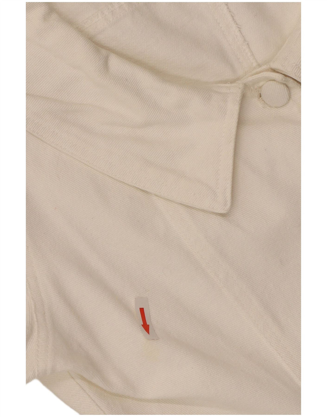 Винтажная женская блузка-рубашка с коротким рукавом UK 12, средний белый цвет