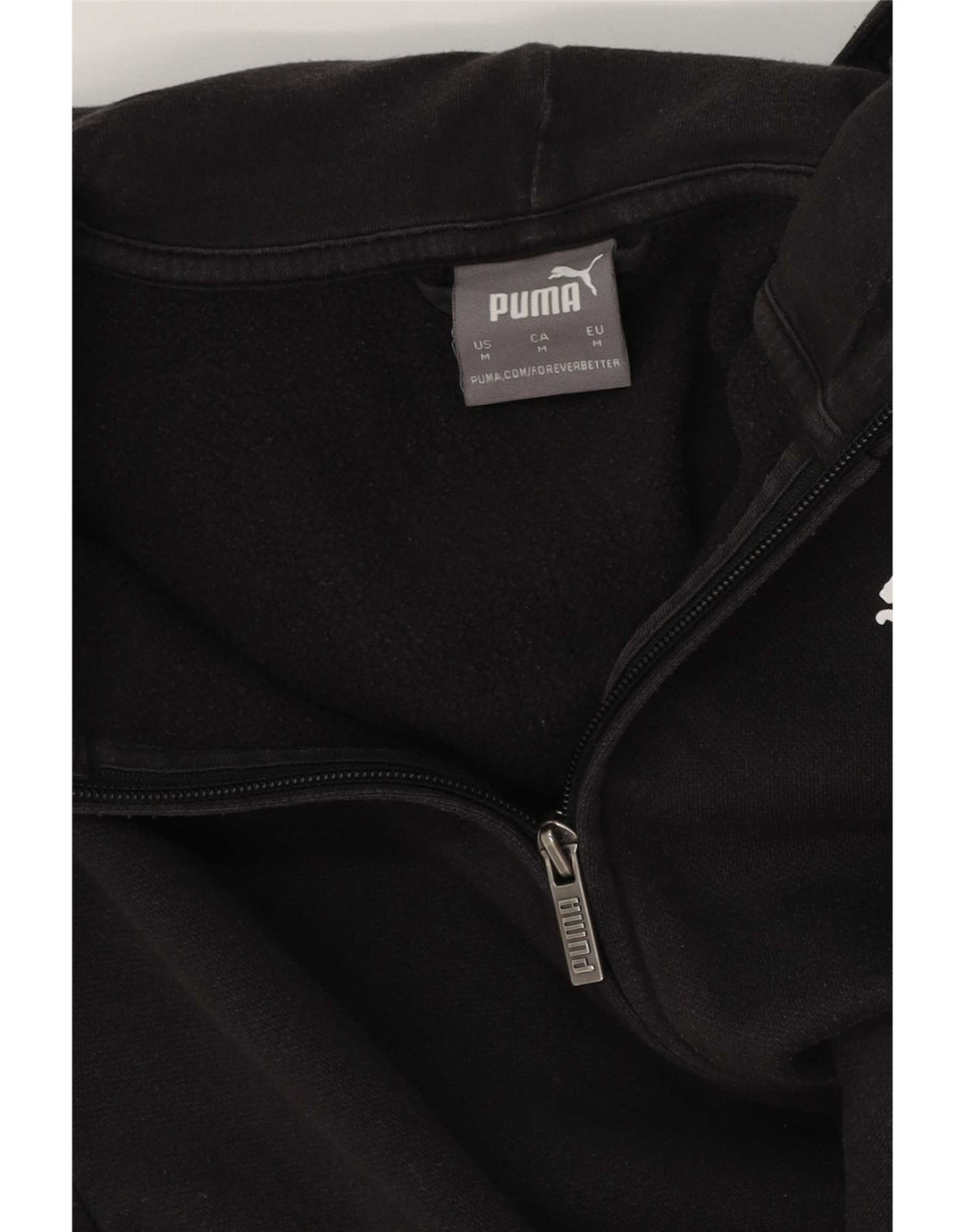 Женский свитер с капюшоном на молнии с графическим рисунком Puma UK 14, средний черный