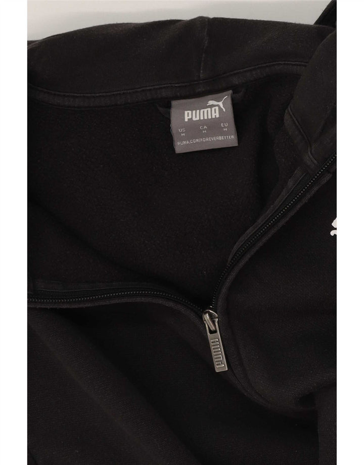Женский свитер с капюшоном на молнии с графическим рисунком Puma UK 14, средний черный