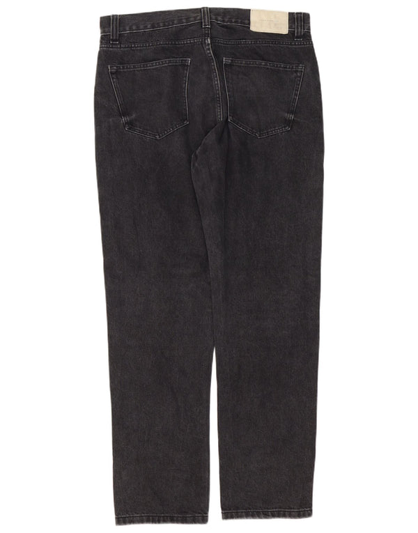 Мужские прямые джинсы Zara EU 44, большие W34 L31, черный хлопок