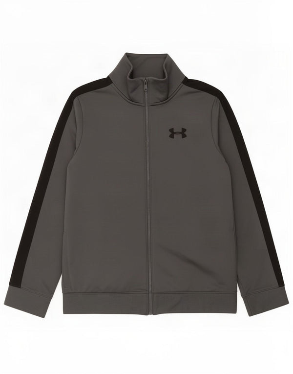 Спортивный костюм Under Armour для мальчиков, верхняя куртка 11–12 лет, большая серая цветная блокировка