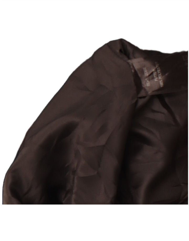 BARISAL Женское кожаное пальто IT 44 Medium Black Leather