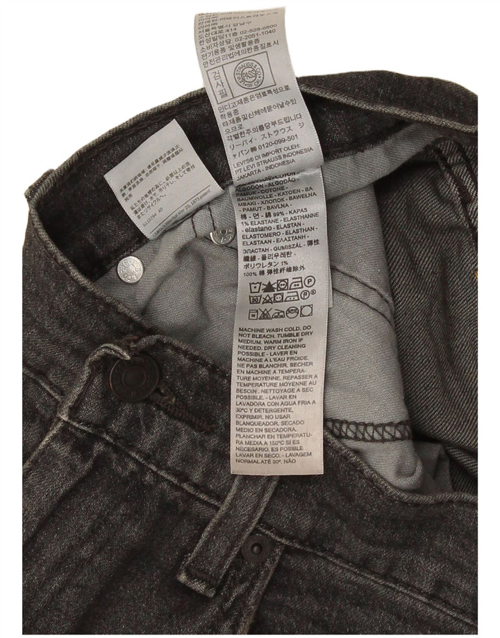 Мужские зауженные джинсы Levi's 502 W31 L29 Серые хлопковые