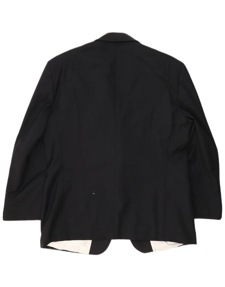 Мужской пиджак Cacharel на 1 пуговице IT 56 3XL, черная шерсть