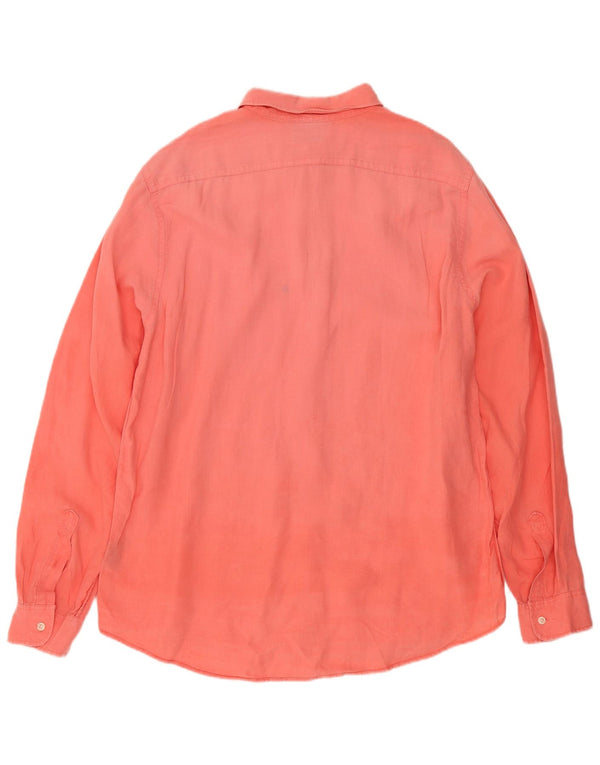 Ralph Lauren Mens Shirt XL Orange Linen