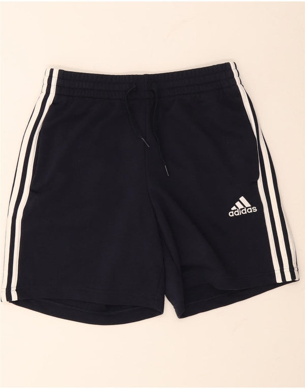 Женские спортивные шорты ADIDAS UK 12, средний темно-синий, хлопок