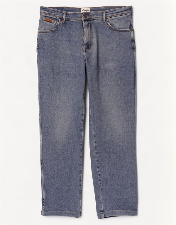 Мужские прямые джинсы Wrangler W36 L32, синий хлопок
