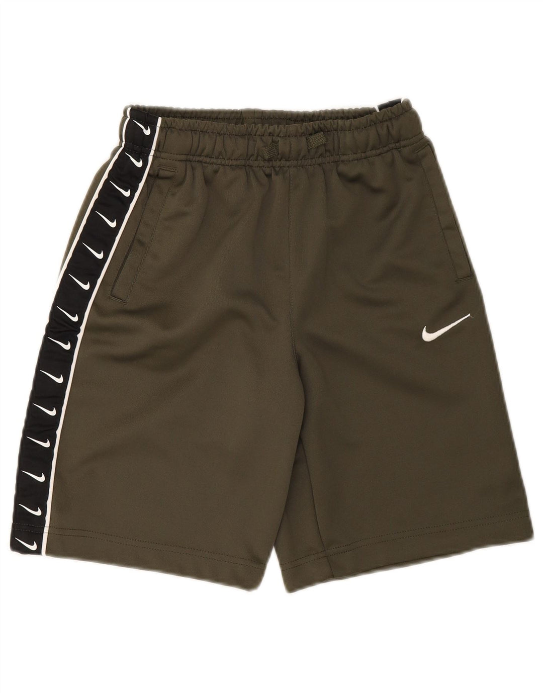 Спортивные шорты Nike для мальчиков с графикой, 12–13 лет, большие размеры, цвет хаки, полиэстер
