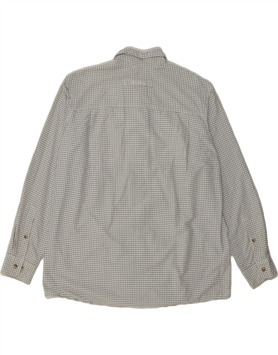 EDDIE BAUER Mens Shirt XL Grey Check Nylon Vintage Eddie Bauer and Second-Hand Eddie Bauer from Messina Hembry 