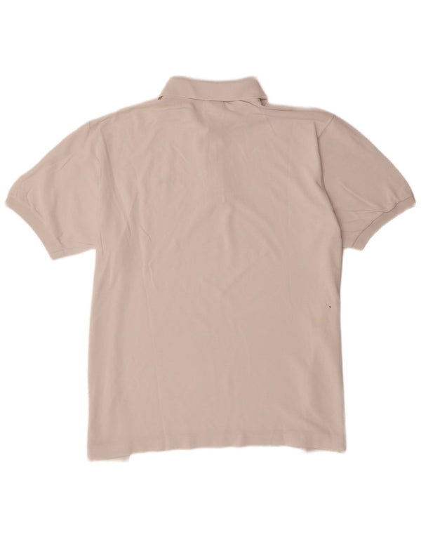 Мужская рубашка-поло Lacoste, размер 7, 2XL, белый хлопок