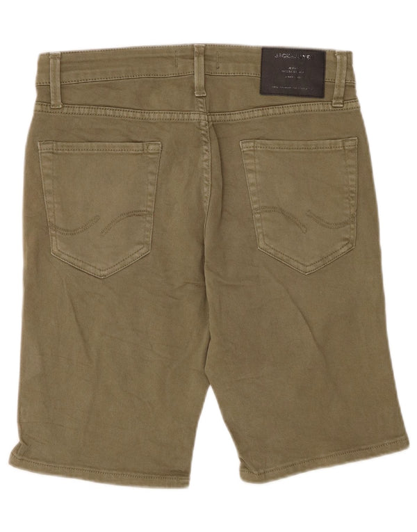 Jack & Jones Mens Regular Fit Casual Shorts Small W29 Khaki Cotton